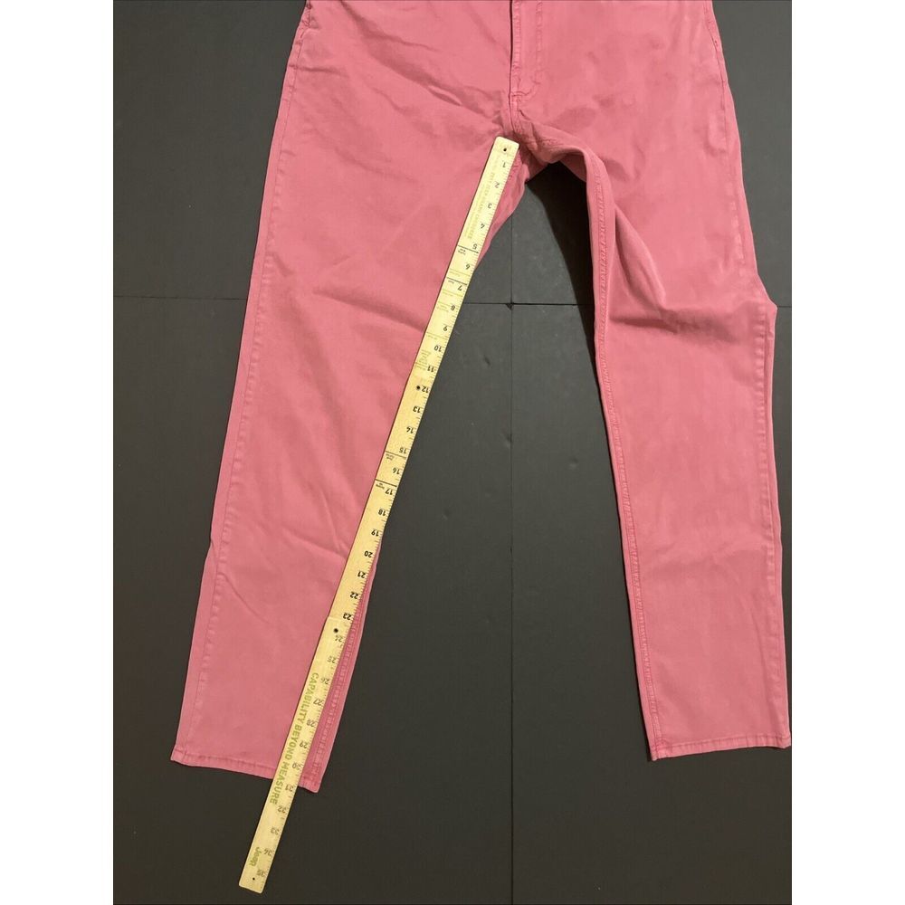 Peter Millar Crown Crafted Five Pocket Chino Pant Red Pear Size 35x31 NEW $200 - Picture 6 of 11